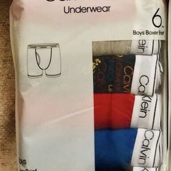 Calvin Klein Boys Boxer Brief Underwear Cotton Stretch Logo Waistband (6 Pack). New in package. XL in boys. $20. Brundage and Chester. Check out my ot