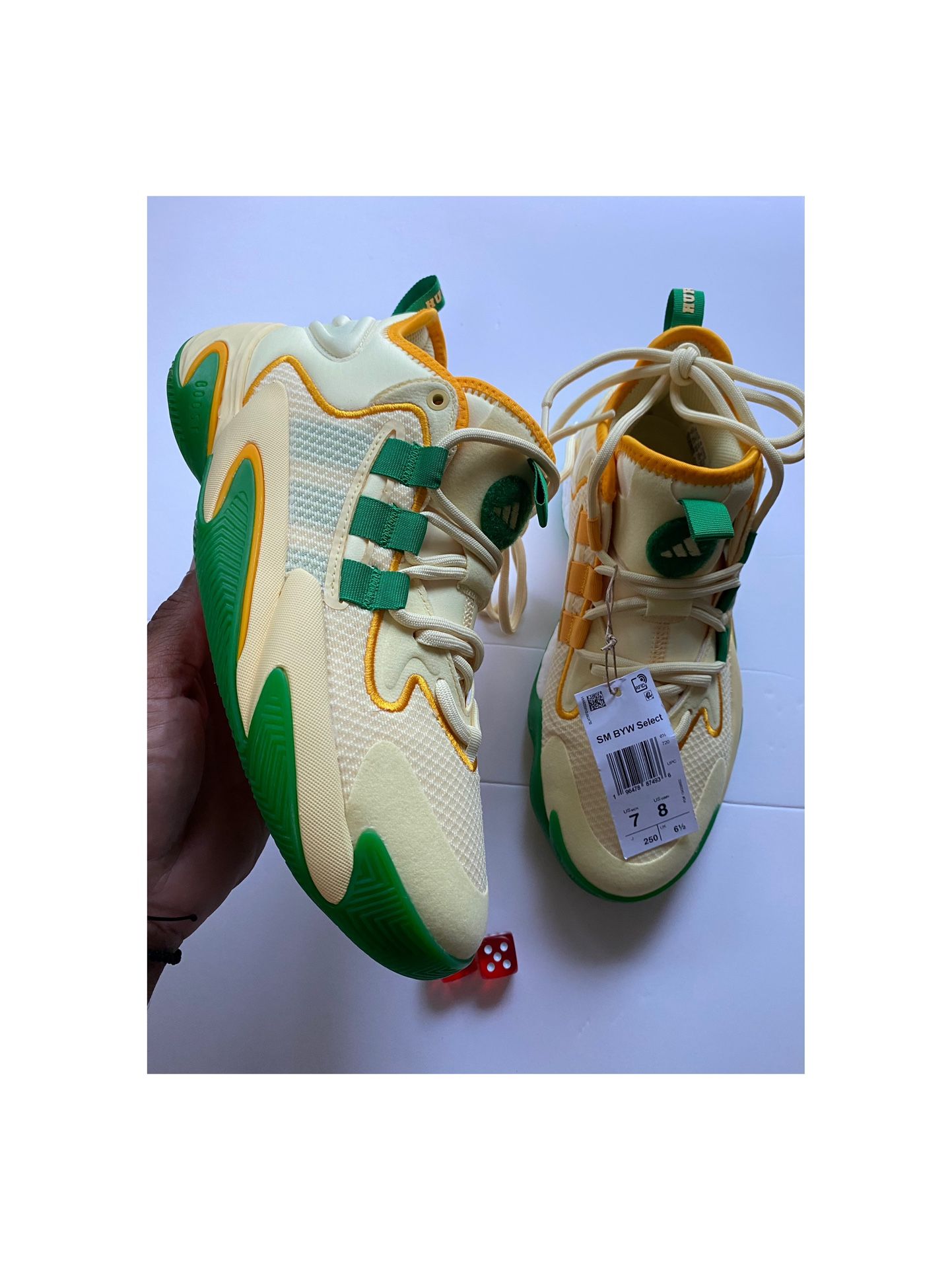 Adidas Miami Hurricanes BYW Select Basketball Shoe Men's Sz 7 NEW NO BOX! 