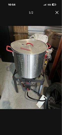 Large outdoor propane fryer