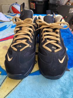 Nike Air Max 360 Diamond Griffey sneakers in black and metallic gold. Size 10.5 in men