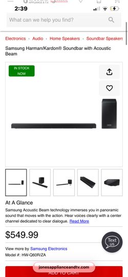 Samsung Harman/Kardon Soundbar with Acoustic Beam