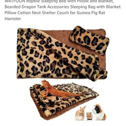 Sleeping Bed For Reptile, Small Animal 