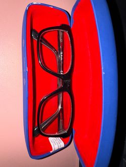 Ray Ban Black Rectangle Eyeglass Frames with Case