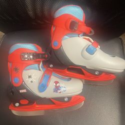 Hedstrom Adjustable Ice Skates, Youth Size 12-2, Spidey, Orange, 40-80006WC
