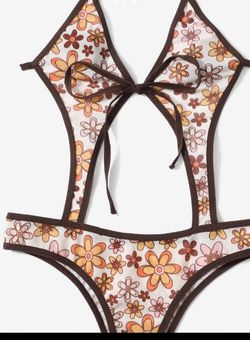 Sexy Sheer Daisy Bikini Lingerie SZ S #30