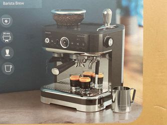NEW! PHILLIPS Barista Brew Semi-Automatic Espresso Machine with Milk Frother