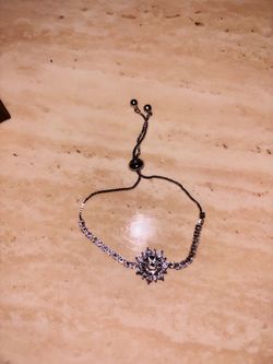 Moissanite 3 carat adjustable bracelet
