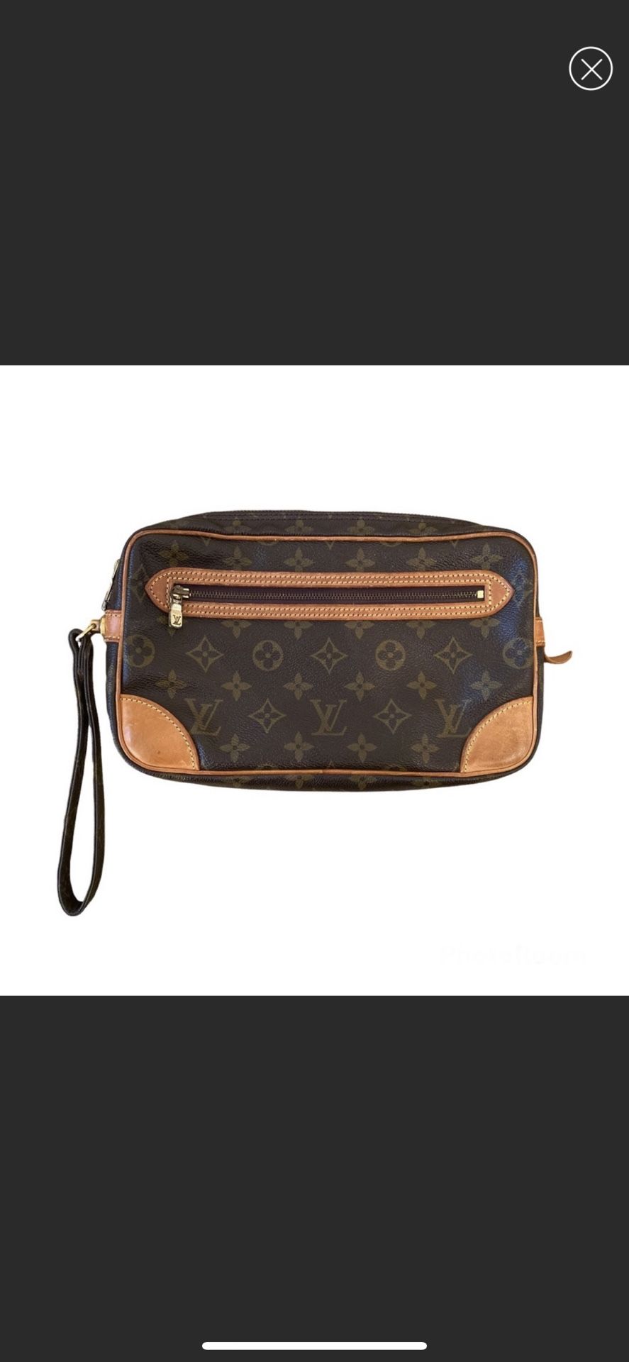 Louis Vuitton Marley Dragonne GM vintage monogram wristlet cosmetic bag