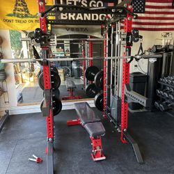 Vesta Fitness PRO SERIES Ultimate Half Rack Functional Trainer w/Smith Machine Bar | 320lb Stack | Gym Equipment | Fitness | Commercial | Squat Rack 