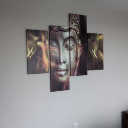 Multi Panel Canvas Buddha Print