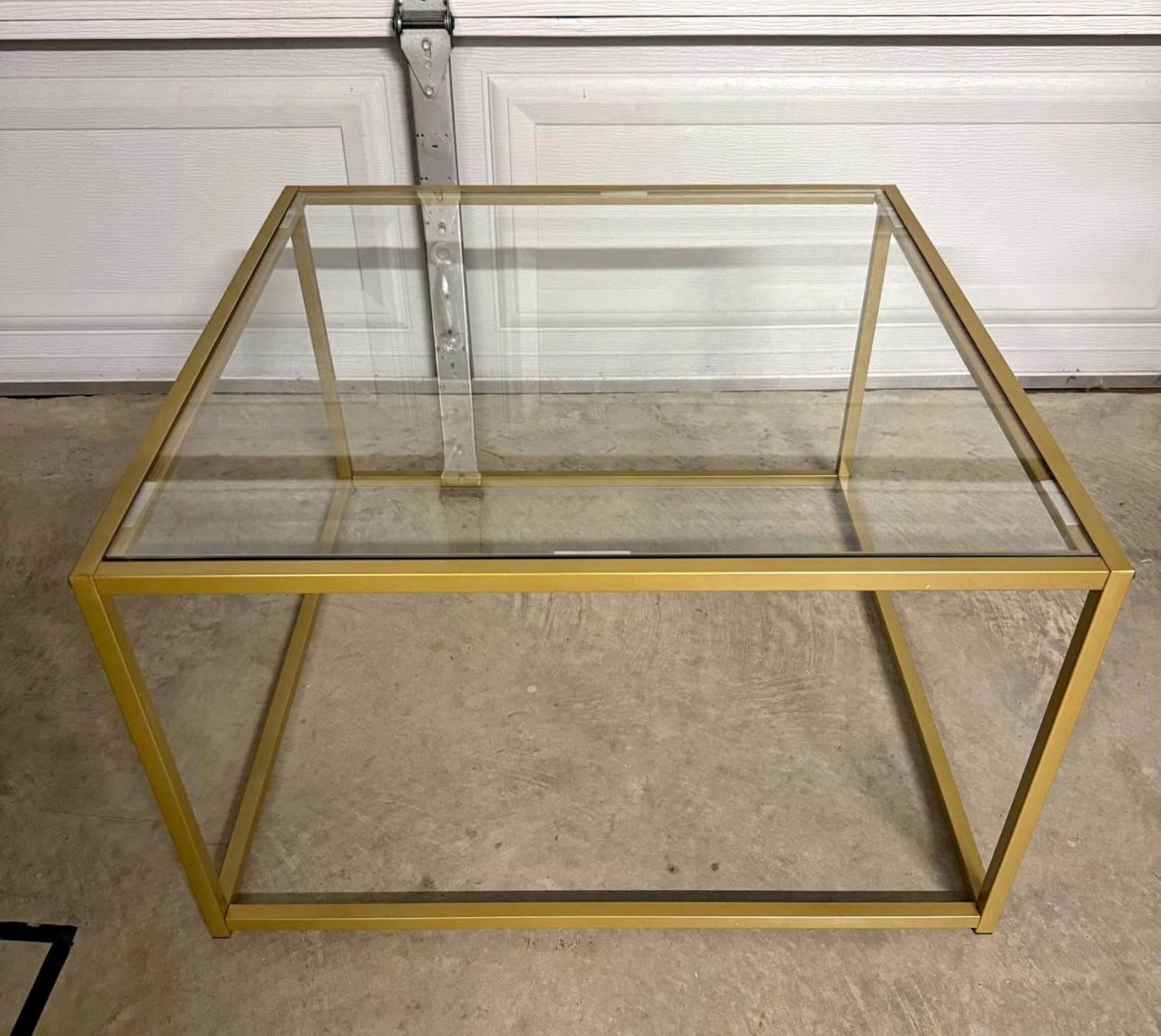 Gold Glass Coffee Table