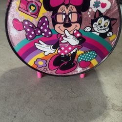 Minnie Mouse Luggage With Sleeping Bag Inside
