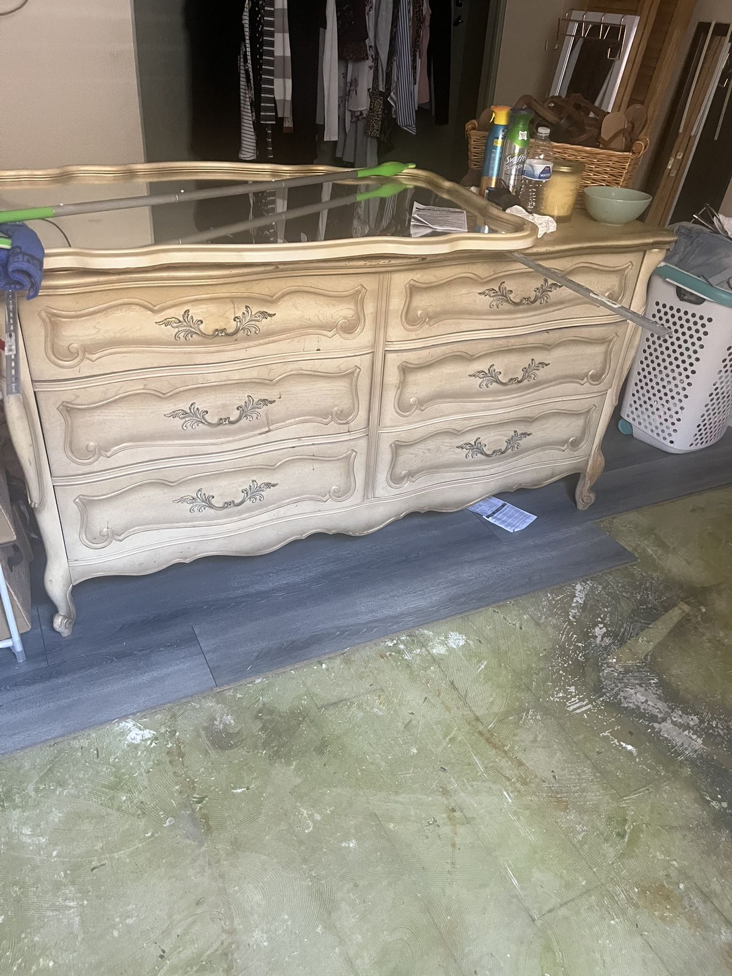 Antique Dresser With Mirror