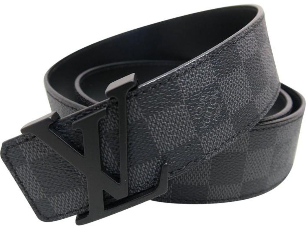 Louis Vuitton Damier graphite LV buckle belt (black &gray) for Sale in  Rochester, MN - OfferUp