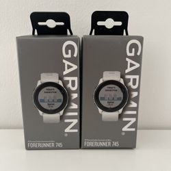 Garmin Forerunner 745 GPS Running Triathlon Smartwatch White