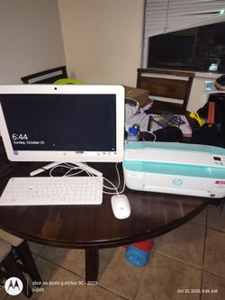HP All-in-One Desktop Computer with Printer Bundle