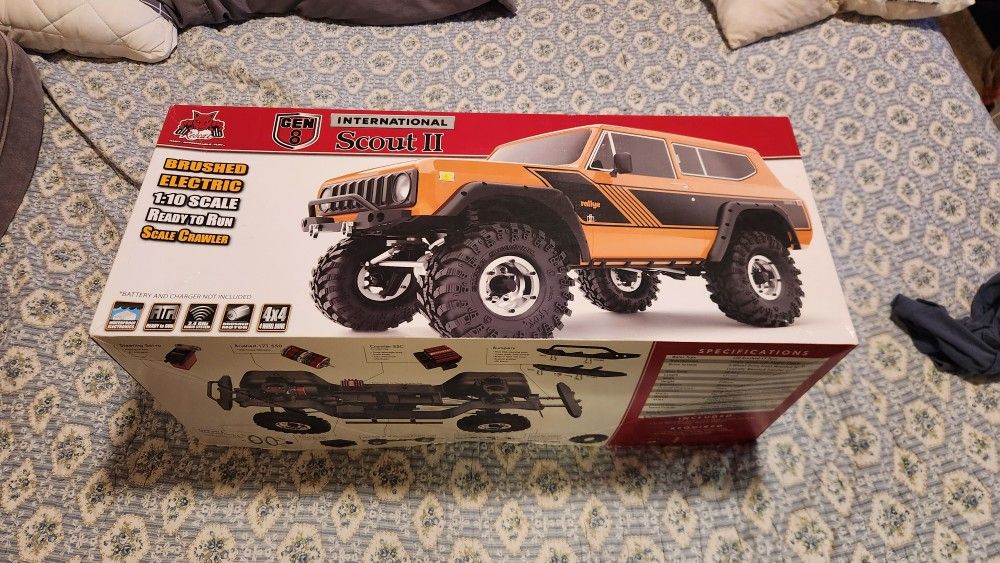 Redcat Ascent-18 International Scout II - 1/18 Scale Brushed Electric Rock Crawler - Orange