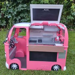 Our Generation Pink Grill to Go Food Truck & Accessories - Sounds/Lights