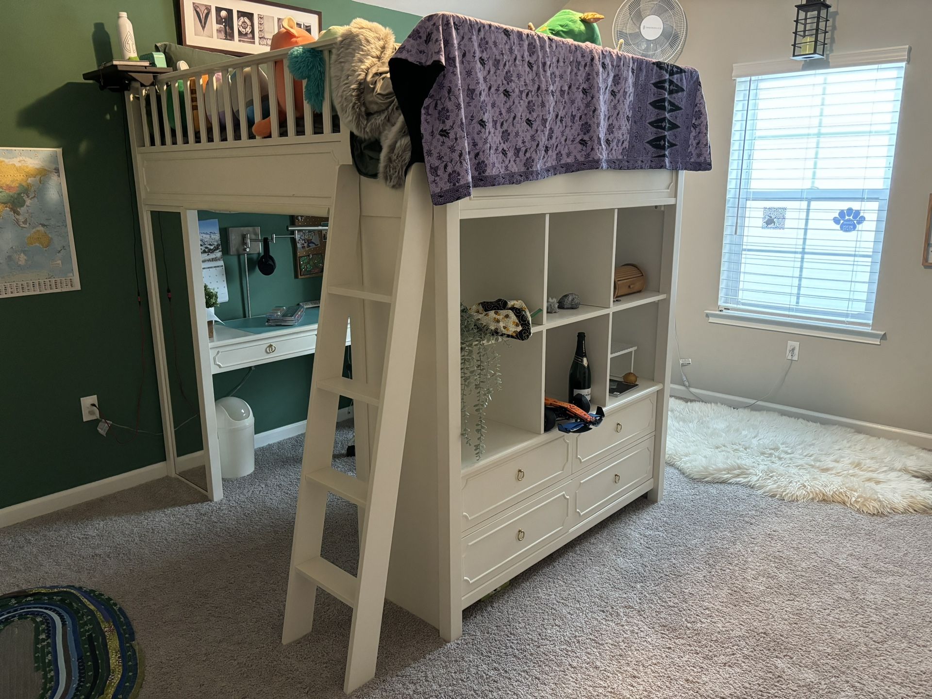 Pottery Barn Ava Regency Full Size Lofted Bed