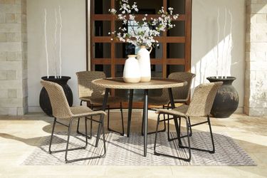 AMARIS - BROWN / BLACK - 5 PC. - DINING SET