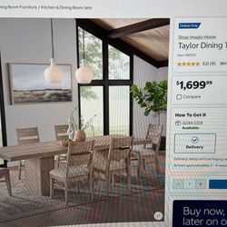Taylor Dining Table Set 7pc