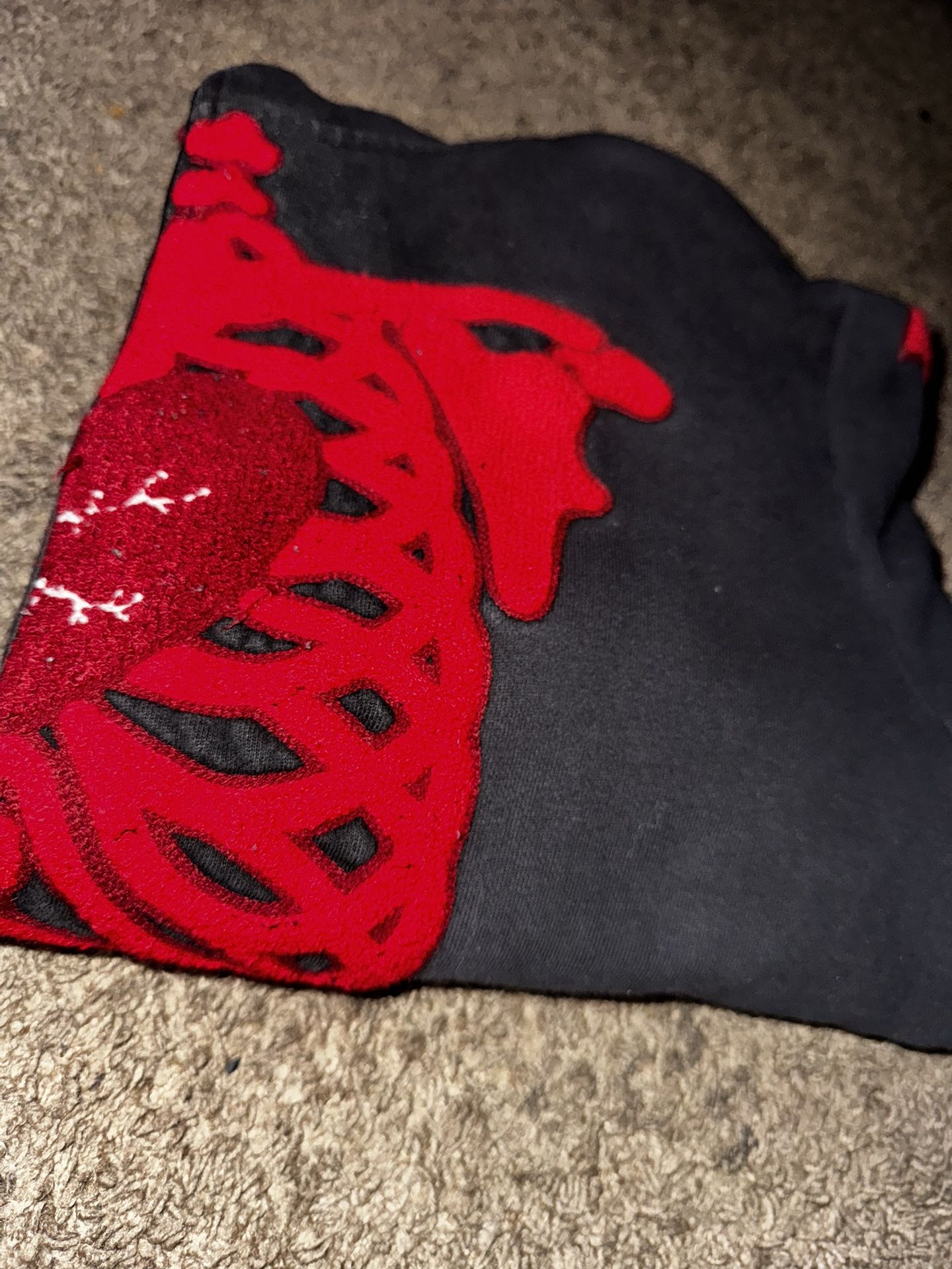 Red Skeleton Zip Up Hoodie