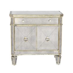 Z Gallerie Borghese Mirrored Nightstand X2