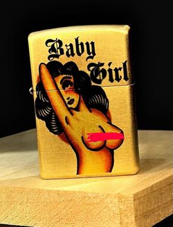 Custom Pin Up Girl Zippo Lighter