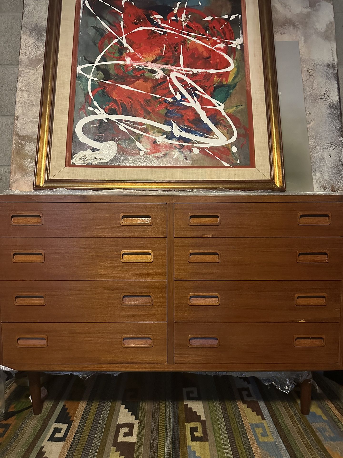 Crafted in Denmark 8 drawers midcentury chest