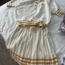 Miu Miu Skirt Set 