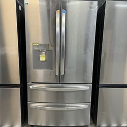 LG 4 Door Refrigerator In Stainless Steel 
