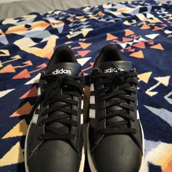 Adidas Grand Court Base Sneakers- Black Size 8.5