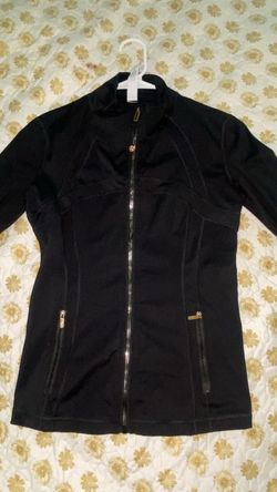 lululemon black & gold jacket