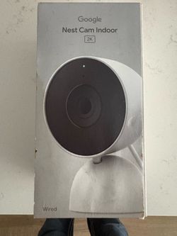 NEW Google Nest Cam Indoor 2K Wired REG PRICE $99