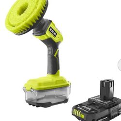 ONE+ 18V Cordless Power Scrubber with ONE+ 18V 2.0 Ah Lithium-Ion Battery

