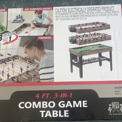 COMBO GAME TABLE (4ft  3-in-1)