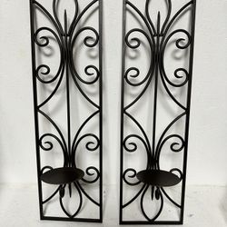 Wrought Iron Candle Holders 