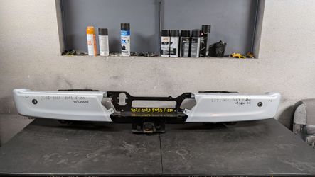 2021-2022-2023 FORD F-150 W/SENSORS REAR BUMPER OEM USED #10881