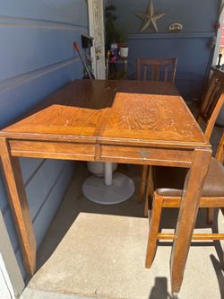 Table and chairs