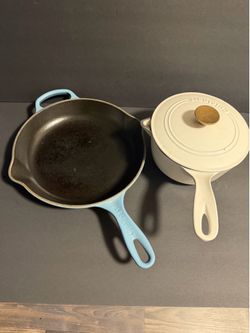 Premium Enameled Cast Iron Cookware Bundle - Le Creuset & Cuisinart