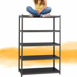 Rigma 5 Tier Heavy Duty Steel Garage Shelf - Adjustable Metal Storage Rack - NEW