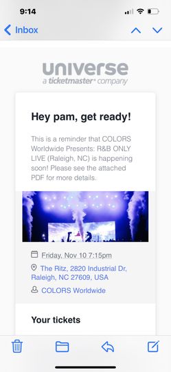 Tickets For R&B live