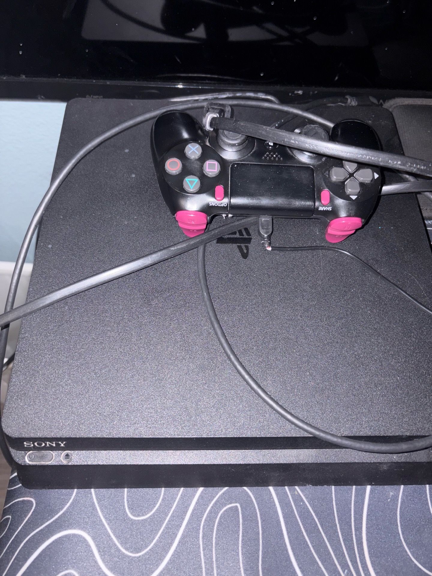 Sony PlayStation 4 Slim 500GB DualShock controller and cables and a fifa 23 I can deliver Dallas tx
