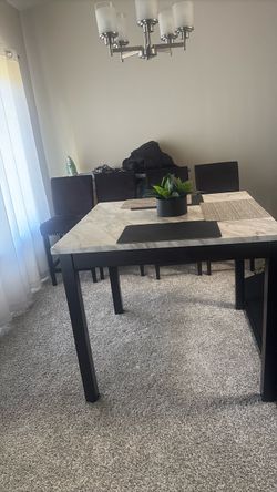 Living room and dining table set