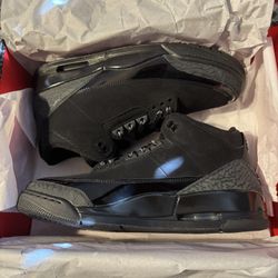 Jordan 3 Black Cat Size 10.5 