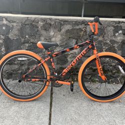 SE Blocks Flyer 26-inch BMX Freestyle Bike-Orange Camo