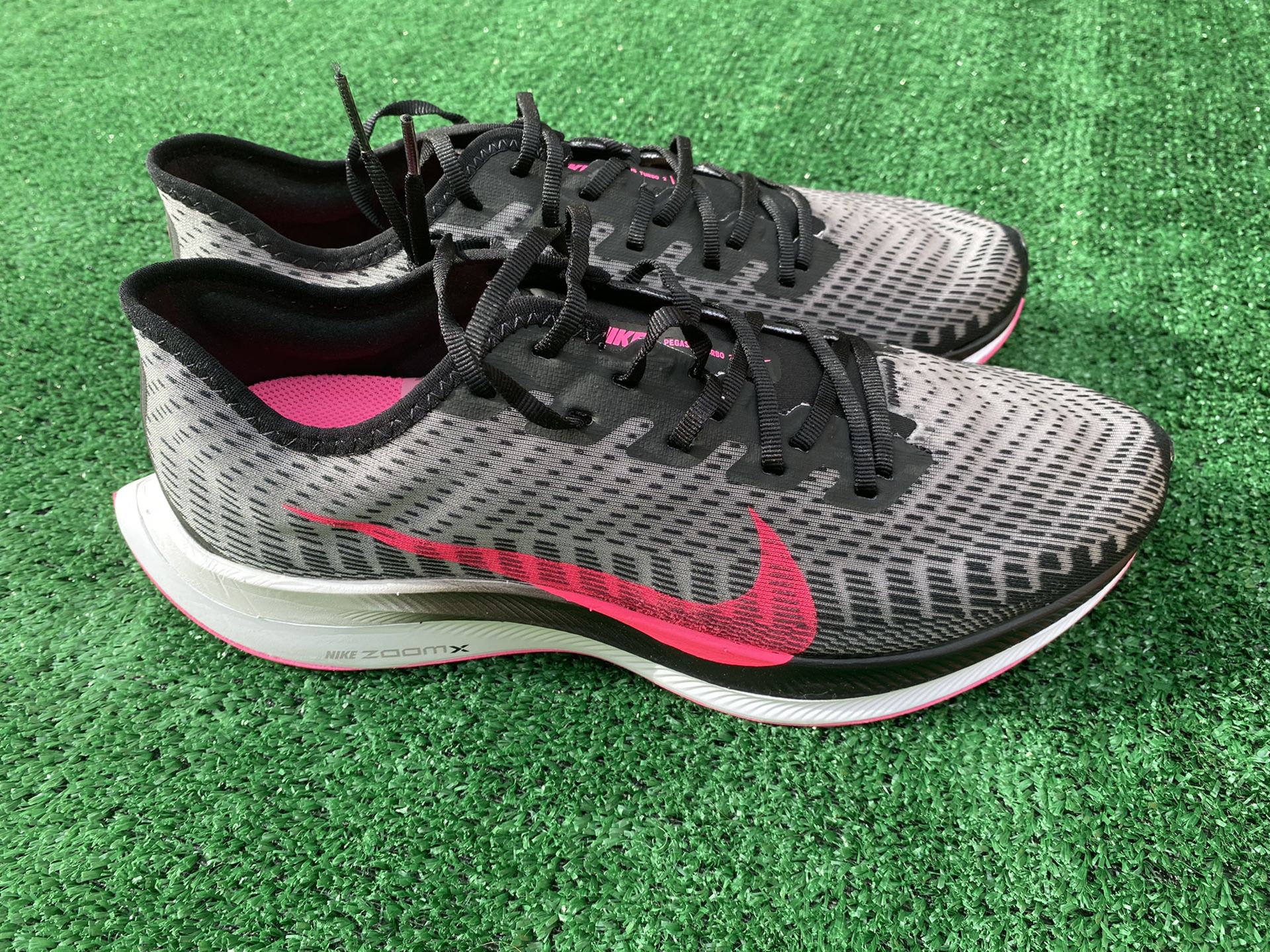 Nike Shoes Zoom Pegasus Turbo 2 Men's Running Shoe AT2863-007 Black/Pink Blast Sz 10.5