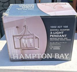 Hampton bay 3 light pendant