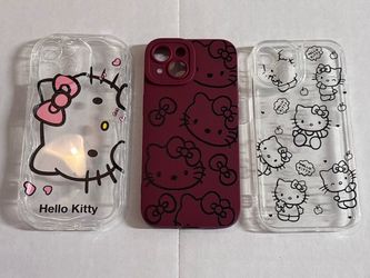 Hello Kitty Theme iPhone 15 Phone Cases NEW Kuromi Theme Phone Cover