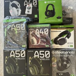 Sealed Xbox Gaming Headsets - Individually Priced in Description